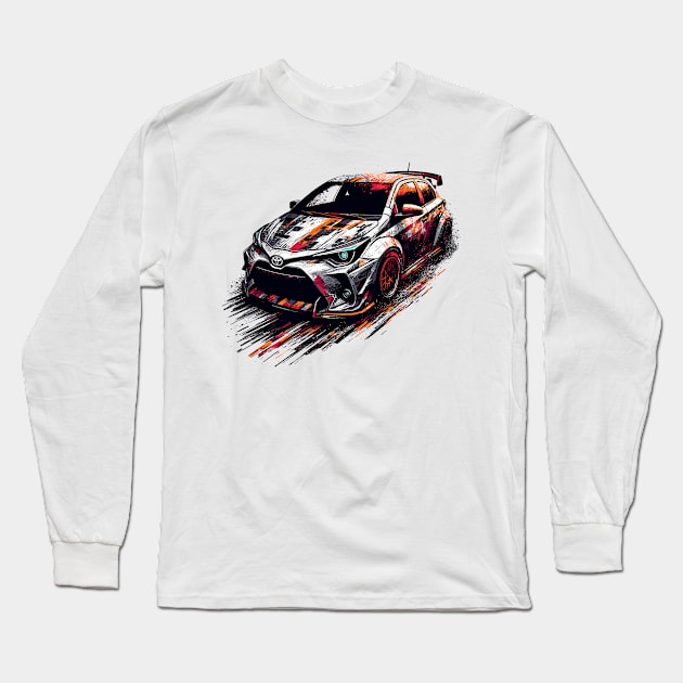 Toyota Yaris Long Sleeve T-Shirt by Vehicles-Art